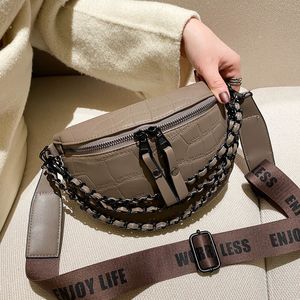 Waist Bags Brand Designer Chain Women Chest Bag Fashion Crossbody Female Packs Handbag Fanny Pack Lady Belt Purse 230713