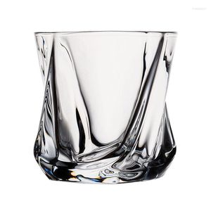 ワイングラスガラスカップ濃厚透明なヨーロッパスタイルジュースミルクウイスキービールドリンクウェア高品質のキッチンアクセサリー