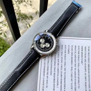 Automatico multifunzionale da uomo 43mm orologio meccanico casual montre de luxe 316L cassa pelle bovina cinturino in acciaio inossidabile orologio da polsoc277K