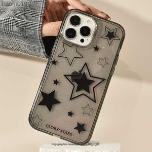 Luxury Bling Glitter Clear Star Soft Silicon Phone Case för iPhone 11 12 13 14 Pro Max Mini X XS XR 7 8 6 Plus SE Ins Back Cover L230619