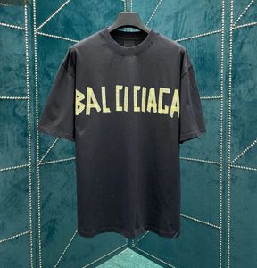 T-shirt rotondo per tees da uomo per tees tosto per il collo ricamato e stampato in stile polare con abbigliamento estivo con oversize di cotone puro di strada y84k55