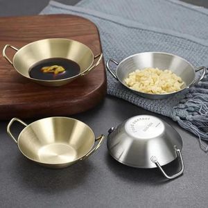 Set di stoviglie Piatto per salse Contenitore antiaderente antiruggine Tazza per condimento in acciaio inossidabile Per pentola per mensa Ciotola per immersione Accessori per la cucina