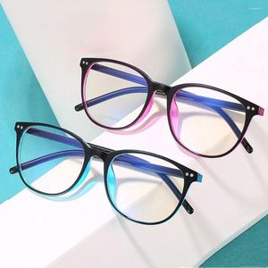 Óculos de sol óculos de bloqueio de luz azul para homens e mulheres moda escritório computador nerd óculos facilidade olho tensão plano espelho eyewear