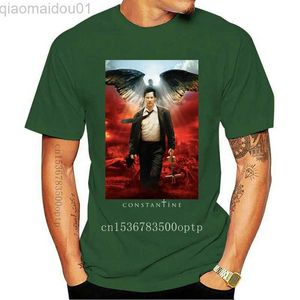 Koszulki mężczyzn Nowy plakat filmowy Constantine 2005 Keanu Reeves T Shirt 100% bawełny wszystkie rozmiary S 4xl L230713