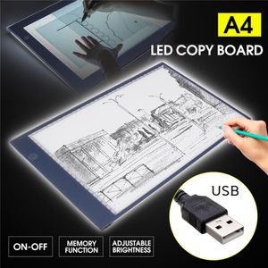 LED graficzny tablet pisanie malarstwa Lekkie skrzynkę śledzą płyty kopiowanie cyfrowego rysunku tablet artcraft a4 kopia tabli