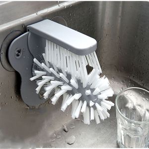 MOPS Cup Scrubber Glass Cleaner Bottles Brush Sink Kök Tillbehör 2 i 1 Drink Mugg Wine Sug Cleaning Gadgets 230713