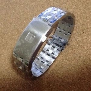 Alta qualidade 19mm 20mm PRC200 T17 T461 T014430 T014410 Watchband Watch Parts masculino strip Straps pulseiras de aço inoxidável sólido288Z