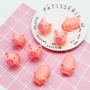 New Design Pink Pig Cartoon Soft adorable Cute Toy squeezed venting Toys For Joke Noise Bath With High Quality
