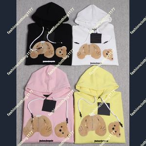 Nuova felpa con cappuccio moda di vendita Felpa Broken Bear Teddy Bear Trendy Terry Explosion Maglione stile Uomo e Donna Taglia S-xXL