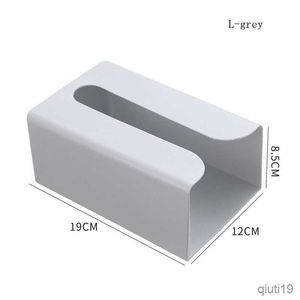 Wall Mounted Tissue Box Holder, Adhesive Napkin Dispenser Rack, Space-Saving Bathroom Accessory for Toilet