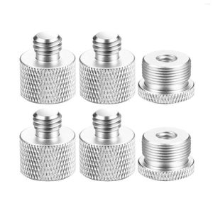 Microphones 6 Pcs Mic Thread Adapter Set 5/8 Female To 3/8 Male And Screw For Microphone Stand