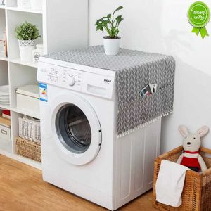 Ny mode Simple Washing Machine Dust Cover Kylskåpsarrangör Kylskåpet Täckning Vattentäta hushållsapparater Dammsäkra fodral