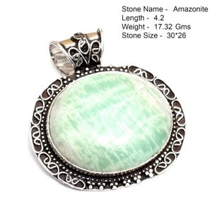 Collane con ciondolo Labradorite genuina Rubino Turchese Zaffiro Diaspro Agata Occhio di tigre Zoisite Sillver Sovrapposizione Rame