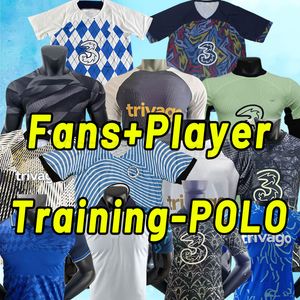 23 24 Enzo Fernandez Mudryk Futbol Formaları Sterling Cucurella Fofana Havertz Futbol Gömlek 2023 2024 Mount Pulisic Koulibaly Hayranları Oyuncu Versiyonu Eğitim Polo