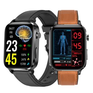 F100 Smart Watch Trattamento assistito da laser da 1,7 pollici Tre Smartwatch con monitoraggio della salute della frequenza cardiaca ad alta temperatura corporea