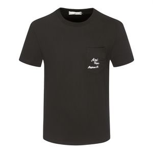 T-shirt firmata T-shirt casual MMS con top a manica corta con stampa monogramma in vendita abbigliamento hip hop uomo di lusso taglia asiatica 34