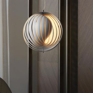 Italia Designer Rotary Moon Lampade a sospensione Soggiorno Light Modern Minimalista el Restaurant Cafe Bar Circle Pendant Light231b