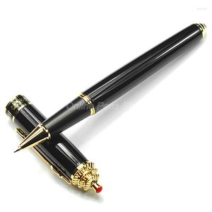 Jinhao Black Golden Ancient China Style Metal Roller Ball Pen Professional Writing JRP012