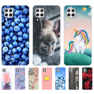 För Samsung A22 Case Phone Back Cover Galaxy A22S 5G 4G Galaxya22 A 22 stötfångare Soft TPU Silicon Funda Etui Bag