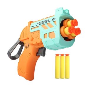 Gioco con la sabbia Divertimento con l'acqua Giocattolo di tiro manuale Foam Blaster Pistole da battaglia con 5 proiettili a ventosa Schiuma EVA Outdoor Indoor per ragazzi 5 230714