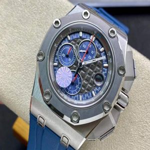 JF Luxury Watch 3126 Moves Mens relógios de titânio Ring Ring boca 44mm Sapphire303U