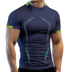 Men's T-Shirts Men's Running T-shirt Summer Sportswear Compression T Shirts Quick Dry Gym Fitness Tshirt Sport Clothing Training Workout Shirts 230714