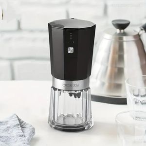 1PC Circle Joy Portable Electric Coffee Grinder Hem Rese USB RECHARGABEABEABELT Yrke Keramisk slipning Kärnkaffebönor