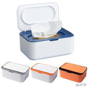 Tissue Boxes Napkins Plastic Box Baby Wet Wipes Tissues Box Holder With Cover Napkin Case Facial Mask Container caja almacenamiento R230715