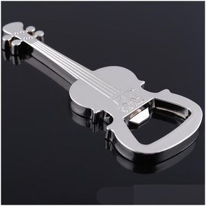 Openers Originality Violin Bottle Opener Metal Key Buckle Portable Kitchen Tool Party Favor Guitar Wine 1 8Bs Ww Drop Delivery Home Dhhy5
