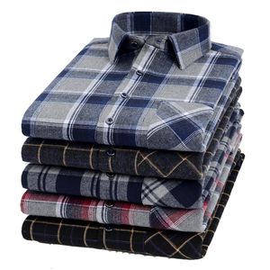 Herren-T-Shirts, Herren-Designer-Kleidung, kariertes Flanell-Freizeithemd, Langarm, 100 % Baumwolle, hochwertige Marke, Fahison, Frühling und Herbst, reguläre Blusen 230715