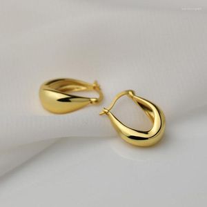 Hoop Earrings PONYKISS Real 925 Sterling Silver Geometric Huggies For Women Party Classic Fine Jewelry Minimalist Accessories