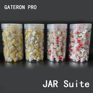 Клавиатуры Gateron Milk Yellow Pro Mechanical Cheelboard Switch Pro Red Switch Game Office Клавиатура Факторная смазка 3PIN5PIN JAR упаковка 230715