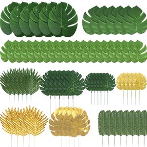 Party Decoration Simulated Leaf Flower Arrangement Accessories, Hawaiian Party Leaves