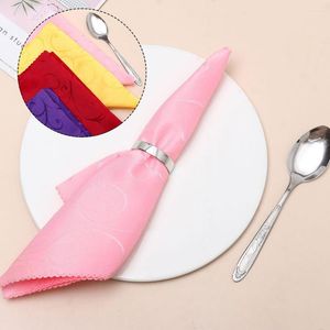 Table Napkin 48cm Napkins Cloth Square Satin Fabric Pocket Handkerchief For Wedding Birthday Party El Home Decoration Fashion