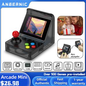 Taşınabilir Oyun Oyuncuları Arcade Mini 32 Bit Mini Arcade Retro Konsol El Taşınabilir Klasik Oyuncu 500 Çocuklar için 230714