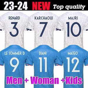 4xl 23 24 Diani Renard Mbappe Giroud Griezmann Kadın Futbol Formaları Le Sommer Kante Majri Diani Dembele 23 24 Mateo Becho Feller Hayranlar Oyuncu Erkek Çocuklar Futbol Gömlekleri