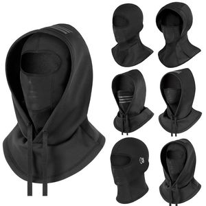 Велосипедные шапки маски Ski Mask Balaclava Undercap Cycling Cover Women Men Balaclavas для мотоцикла зимой теплая шея Один отверстие ветропроницаемой банданы 230715