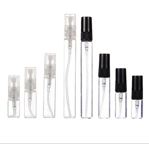 2ml 3ml 5ml 10ml Plastic /Glass Mist Spray Perfume Bottle Small Parfume Atomizer Refillable Sample Vials For Essential Oils Travel Portable Makeup Tools JL1575