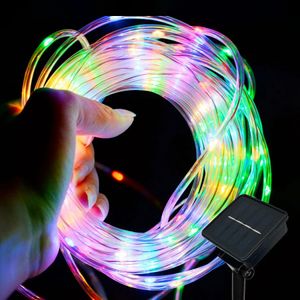 5m/10m/20m Solar Led Light Outdoor Garden Christmas Decoration Garland Xmas Solar Rope String Light