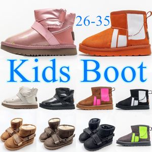 Klasyczne mini buty Ultra Kids Uggi Buty Australia Hybrid Girls Winter Children Toddler Uggly Snow Bot Buty But But Młodzieżowe trampki WGGS kasztan bla 58nw#