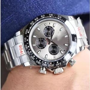 Relógios mecânicos automáticos masculinos de alta qualidade Vidro de safira 41MM Aço inoxidável BlackDial Fecho sólido Montre de luxe Super lumi231i