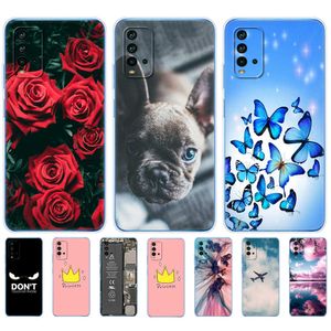 Dla Xiaomi Redmi 9t Case Silicon Soft TPU TELEFON TELL CORCE 6,53 cala globalny zderzak odporny na szok ochronny ETUI funda