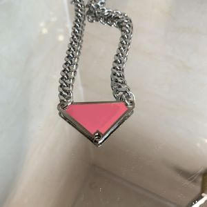 Designer necklace Inverted triangle Pendant for mens women luxury Necklaces Fashion for Woman designers brand Trendy Personality Hip hop party jewelry