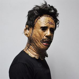 Texas Chainsaw Massacre Leatherface maskerar skrämmande film cosplay halloween kostym rekvisit hög kvalitet leksaker301s