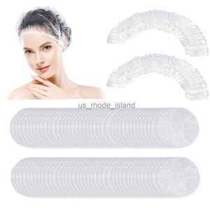 Cuffie da doccia 100 PCS Upgrade Cuffie da doccia usa e getta Cuffie da bagno per capelli impermeabili Cuffie da doccia ispessimento per donne Bambini Ragazze Viaggi Spa Uso domestico x0715