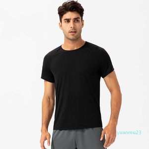 Lulu T Shirt Summer Tee Uomo Sportswear Quick Dry Sport t-shirt Top Running Shirts Collant sportivi a compressione Fitness Gym Soccer Shirts Uomo Jersey