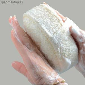 Natural Loofah Sponge Bath Ball Shower Rub Bath Shower Wash Body Pot Sponge Scrubber Durable Healthy Massage Brush L230704