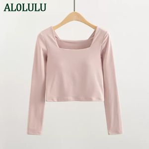 AL0LULU yoga Women's fashion sports top with chest pad yoga clothing professional running fitness long sleeves