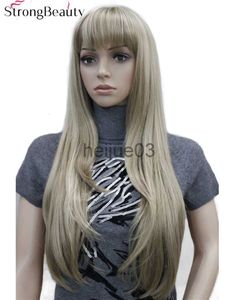 Synthetic Wigs Strong Beauty Synthetic Long Straight Women Wigs Capless Heat Resistant Wig Many Color for Choose x0715