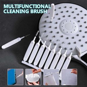 10pcs set Shower Head Cleaning Brush Pore Gap Cleaning Brush Washing Anti-clogging Small Brush For Kitchen Toilet Phone Hole L230704